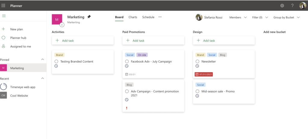 time tracking for microsoft planner