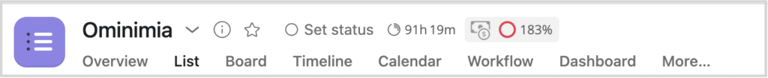 total of billable hours