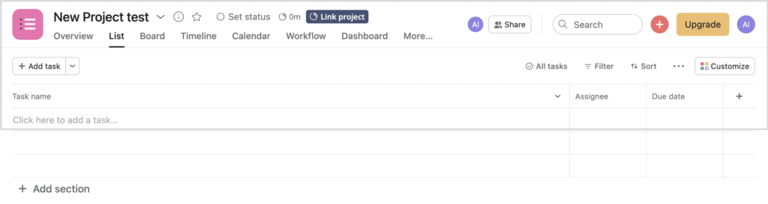 time tracking in asana