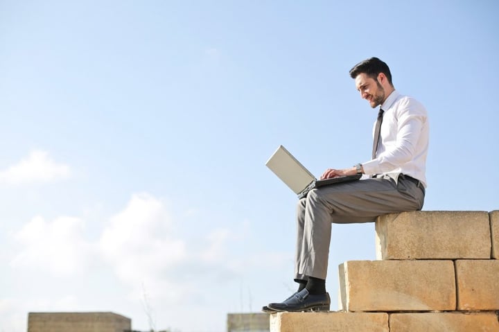 boss working remotely