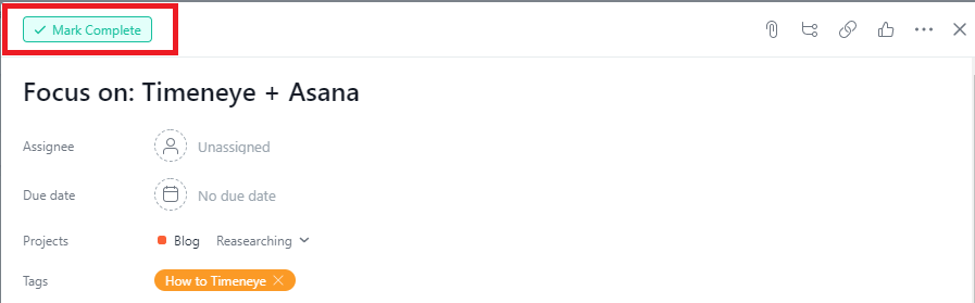 track completed asana tasks