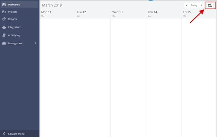 timeneye custom dashboard option