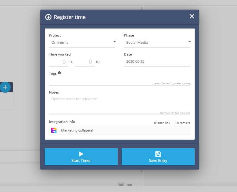 track time clickup projects