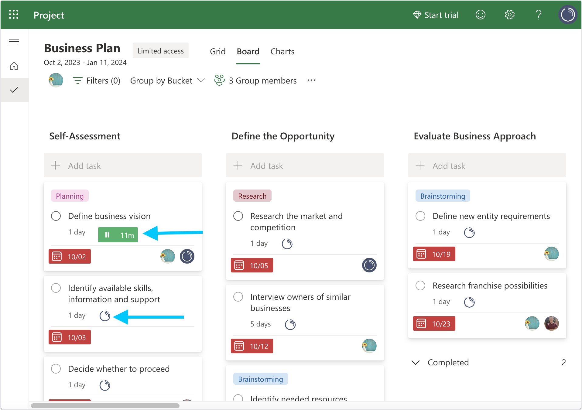 time tracking ms project