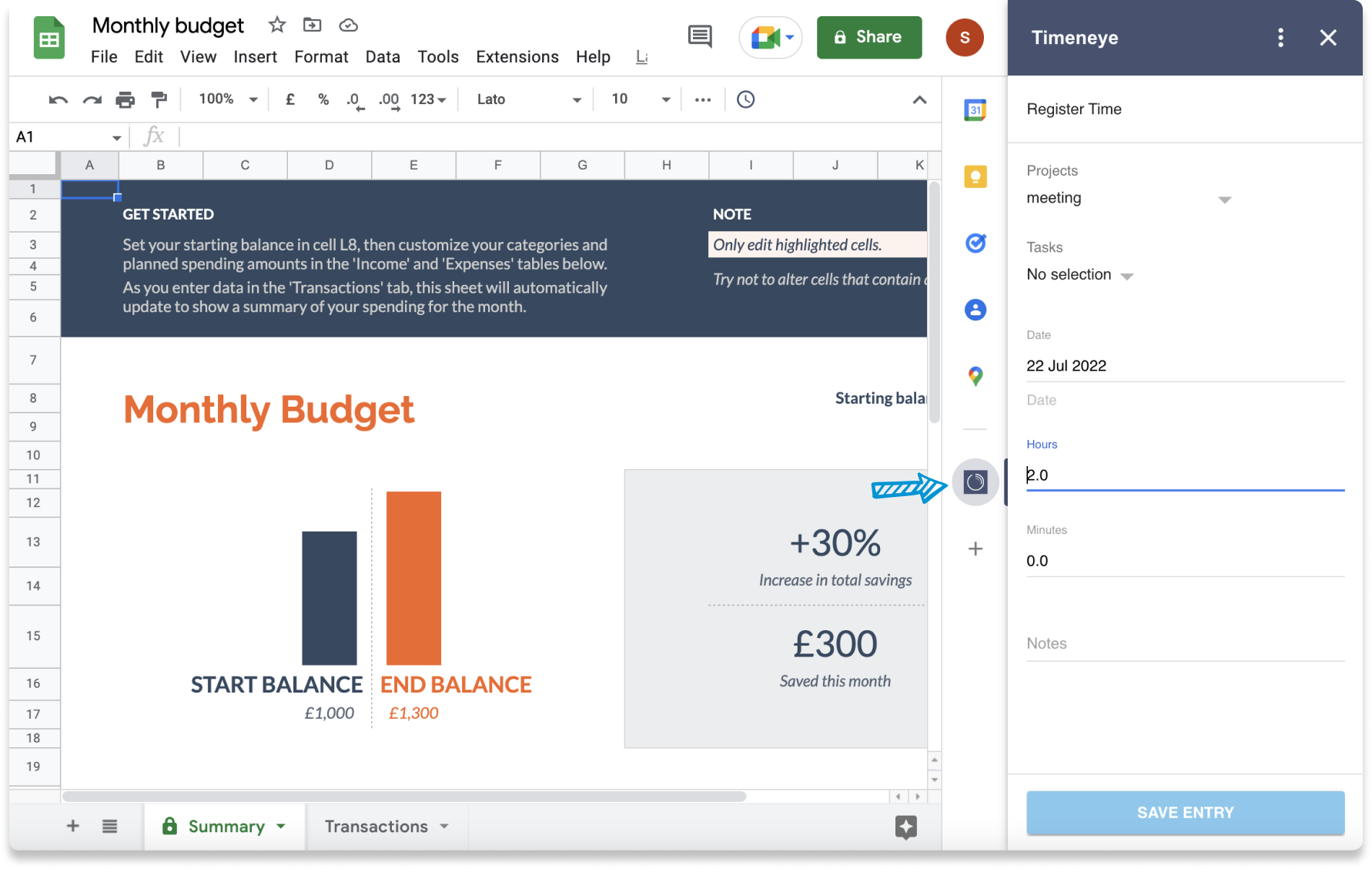 Google sheets integration_step 3