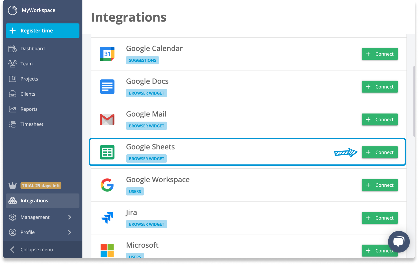 Google sheets_step 2