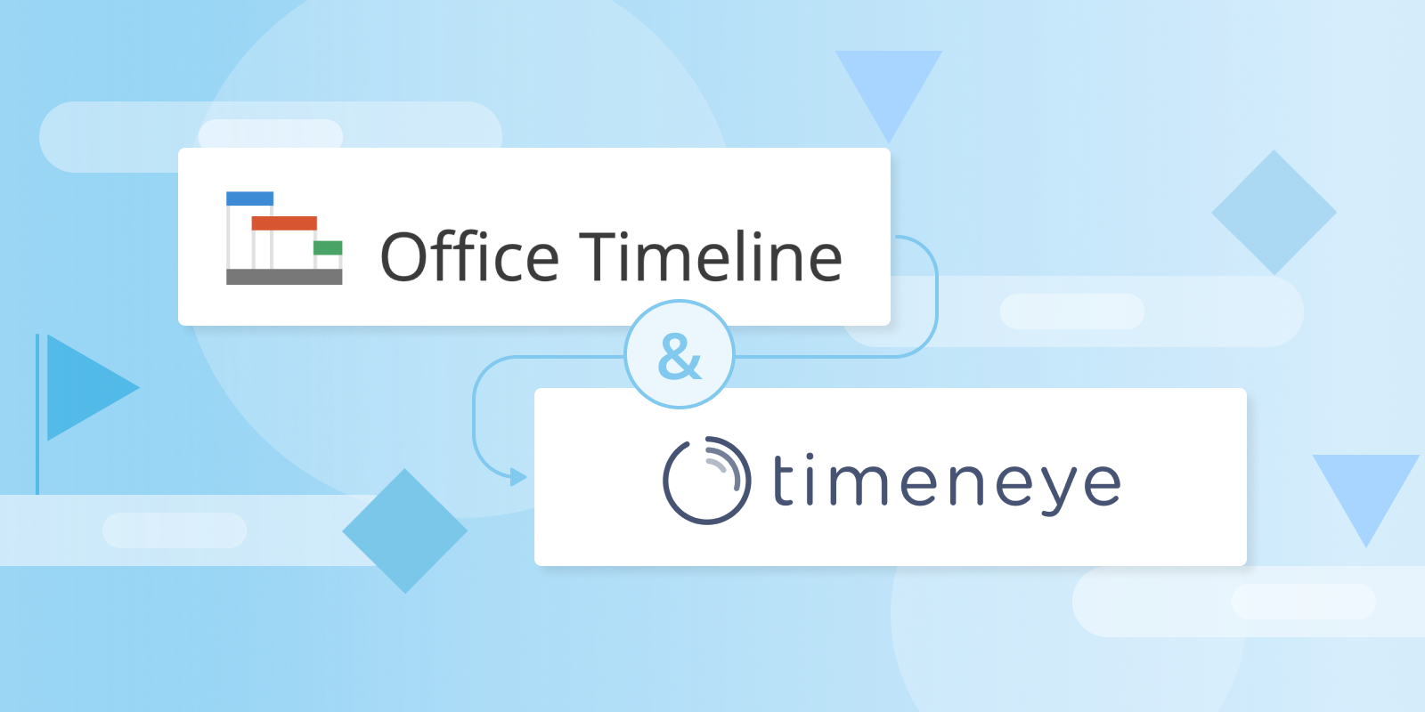 logos of Timeneye and Office Timeline together 