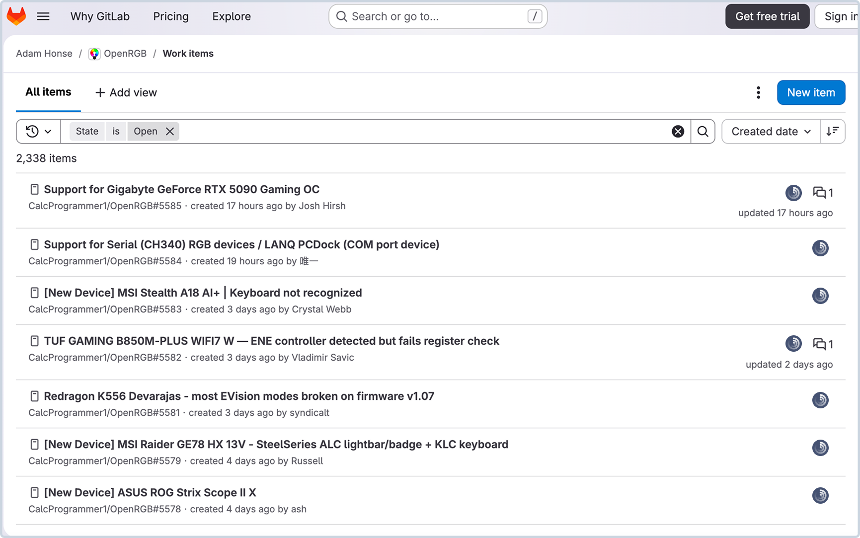 gitlab tracking